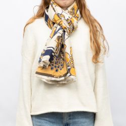 Echarpe imprime gp jaquard 90x180cm Femme GERARD PASQUIER