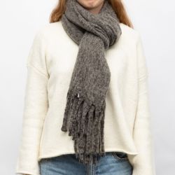 Echarpe gris chine rose 50195cm man-ff-252631 Femme MANOUKIAN