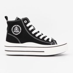 Basket montante toile melvina t37/41 Femme BURTON OF LONDON