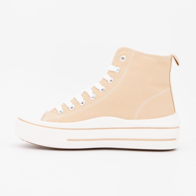 Basket montante toile melvina t37/41 Femme BURTON OF LONDON