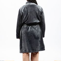 Robe de chambre anthracite lulu-emyx-002 Femme LULU CASTAGNETTE