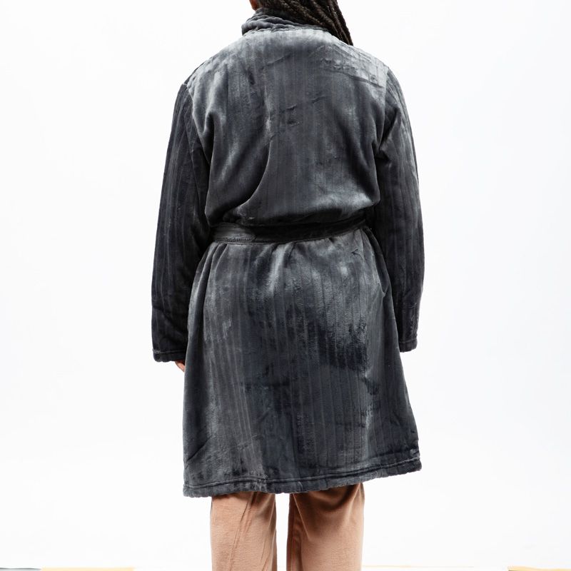 Robe de chambre anthracite lulu-emyx-002 Femme LULU CASTAGNETTE