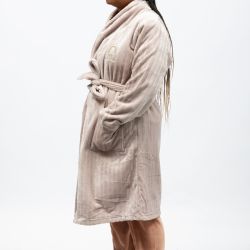 Robe de chambre anthracite lulu-emyx-002 Femme LULU CASTAGNETTE