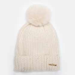 Bonnet angora rose man-jy-224077 Femme MANOUKIAN
