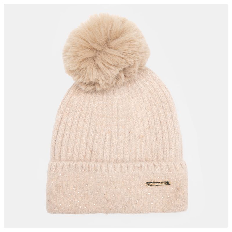 Bonnet angora rose man-jy-224077 Femme MANOUKIAN