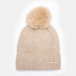 Bonnet angora beige man-jf-252846 Femme MANOUKIAN