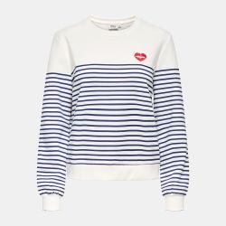 SWEAT ONLBINE CLOUD DANCER STRIPES MERMAID PRIN 15362089 4440