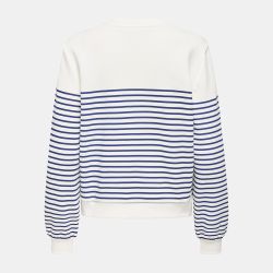 SWEAT ONLBINE CLOUD DANCER STRIPES MERMAID PRIN 15362089 4440