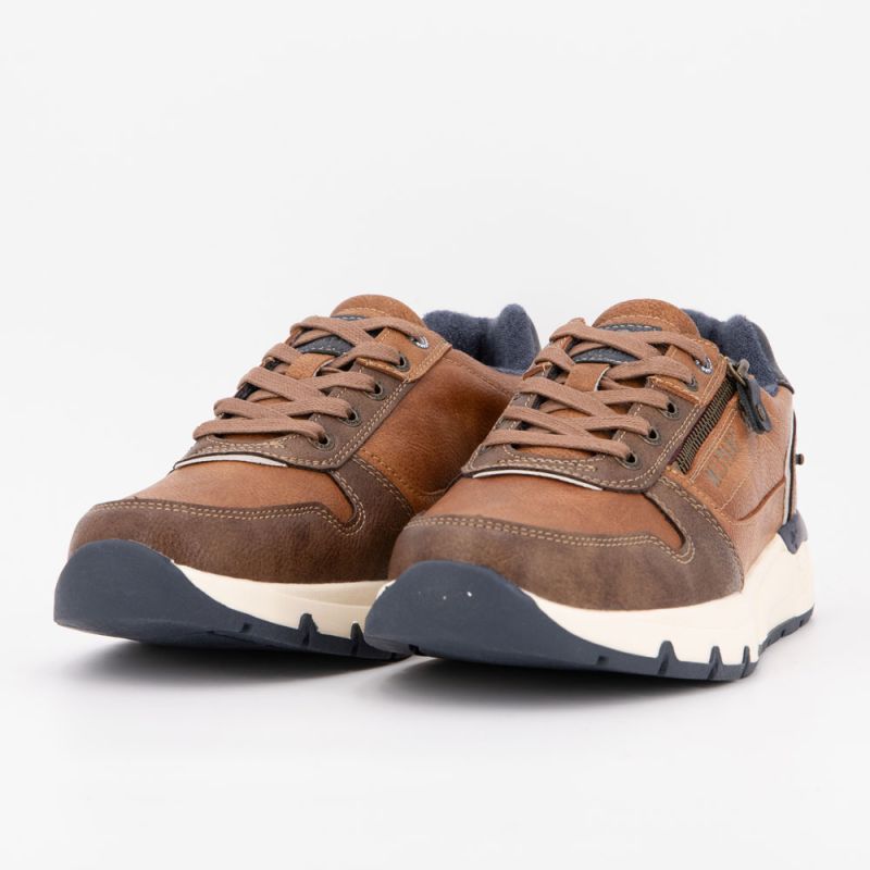 Basket cognac 15m0051003 t41/46 Homme MUSTANG