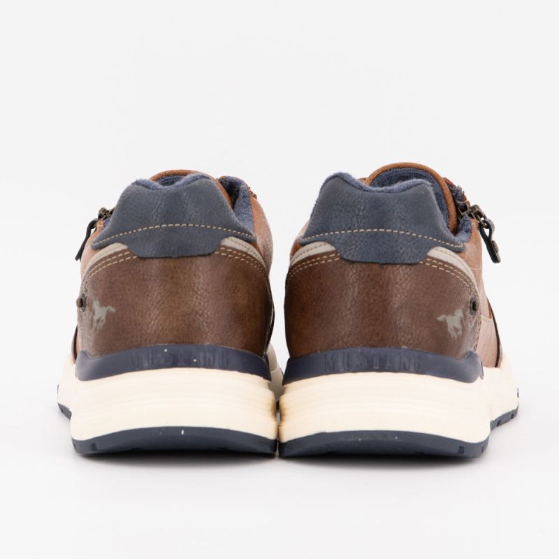 Basket cognac 15m0051003 t41/46 Homme MUSTANG