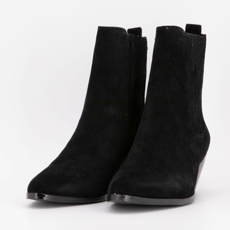 Bottine a talon taupe suede b-24427-1 t36/40 Femme ELWIN