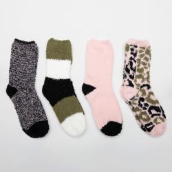Lot de 4 paires de chaussettes chausson zarina Femme LULU CASTAGNETTE