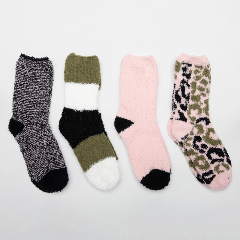 Lot de 4 paires de chaussettes chausson zarina Femme LULU CASTAGNETTE