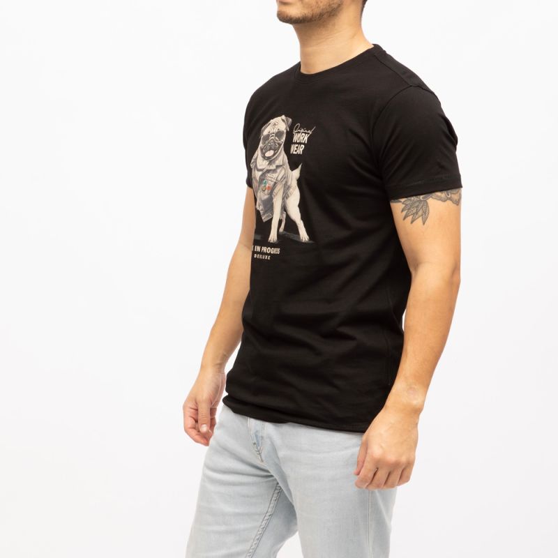 Tee shirt mc doggy 04v1453m Homme DEELUXE 74