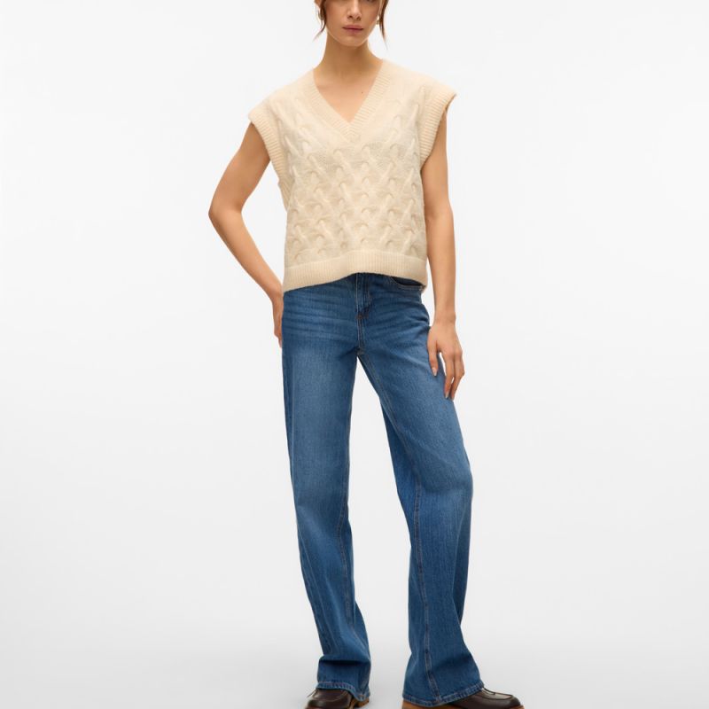 Pull sm vmpiper birch 10331549 4355 Femme VERO MODA