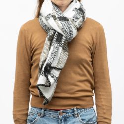 Echarpe onllima black checks tarmac 15358954 4361 Femme ONLY