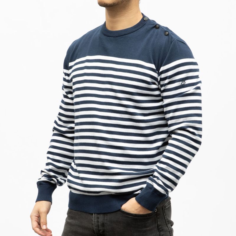 Pull marin classique 19465 Homme BILL TORNADE