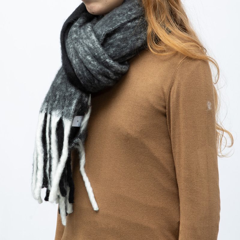 Echarpe noir blanc 50 x 190cm gp hh 252661 Femme GERARD PASQUIER