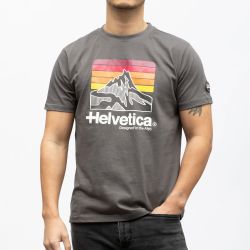Tee shirt mc dark grey 14 monaco Homme HELVETICA