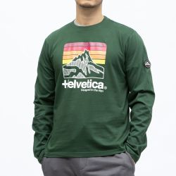 Tee shirt ml kaki 13 monaco Homme HELVETICA