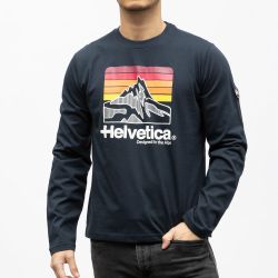 Tee shirt ml kaki 13 monaco Homme HELVETICA