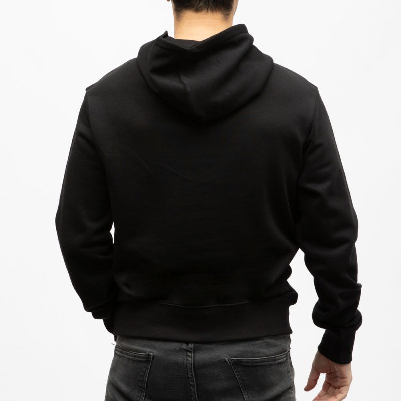 Sweat a capuche kaki 07 gaia Homme HELVETICA
