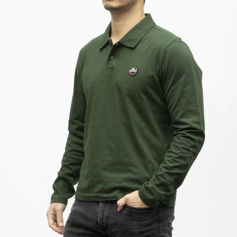 Polo ml kaki 15 gaia Homme HELVETICA