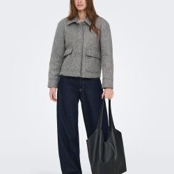 Veste onlsanne medium grey melange 15358870 4440 Femme ONLY