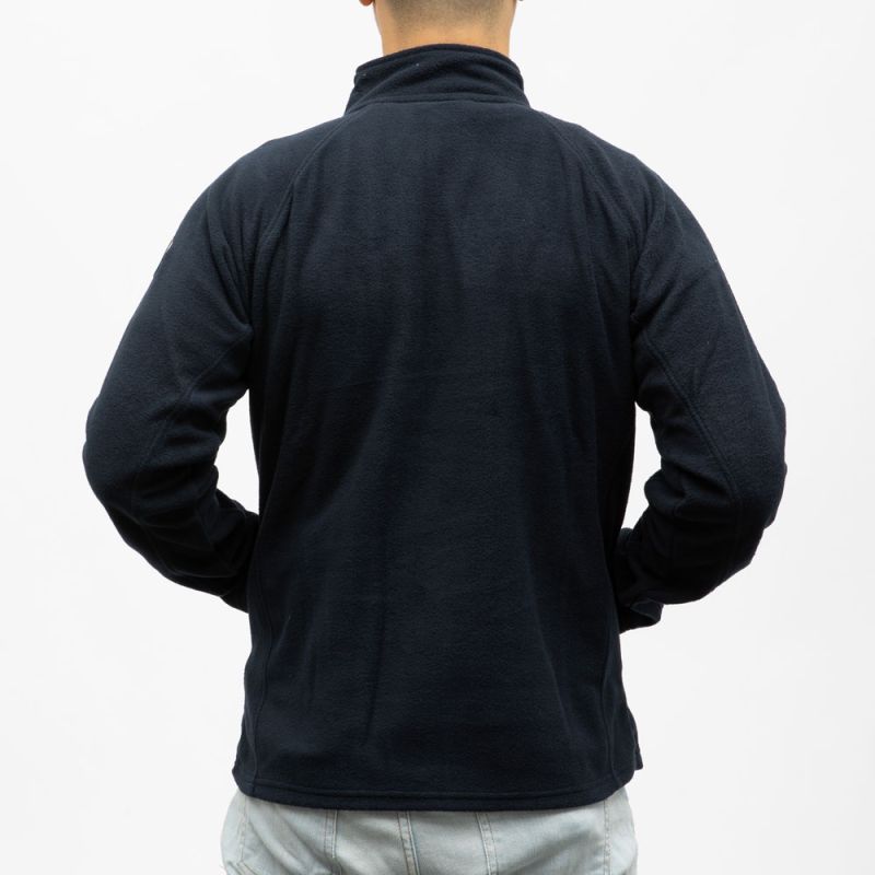 Polaire zippee black paul Homme PANAME BROTHERS