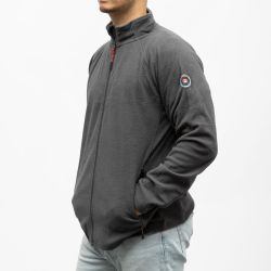 Polaire zippee black paul Homme PANAME BROTHERS