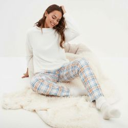 Pyjama polaire motif tartan Femme TORRENTE