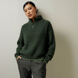 Pull sierra col montant à boutons Femme LA PETITE ETOILE