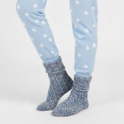Lot de 2 chaussettes fluffy extra douces Femme COCOONING