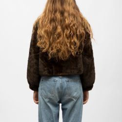 Manteau fourrure coffee h25best f Femme GOLD AND SILVER