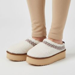 Mules basses mouton avec broderieFemme KELARA