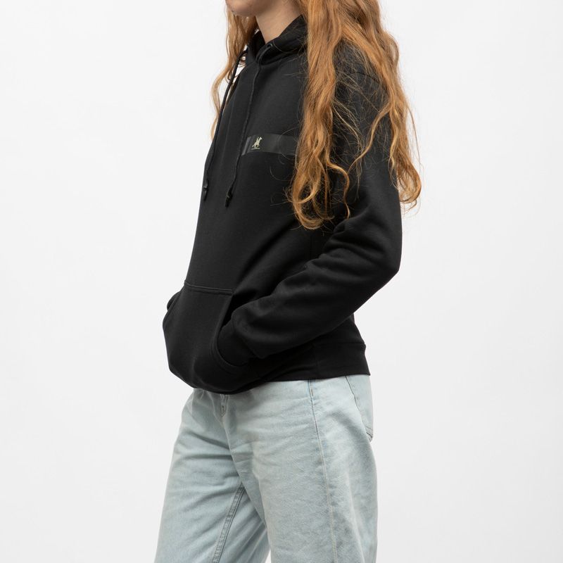 Sweat a capuche black Femme US GRAND POLO