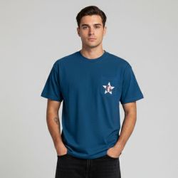 Tee shirt basique imprimé étoile dos Homme WHEELS AND WAVES