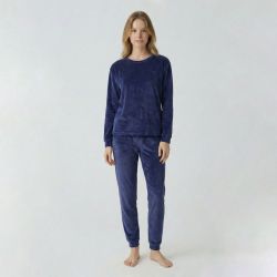 Pyjama velours logo 27163 Femme BILL TORNADE