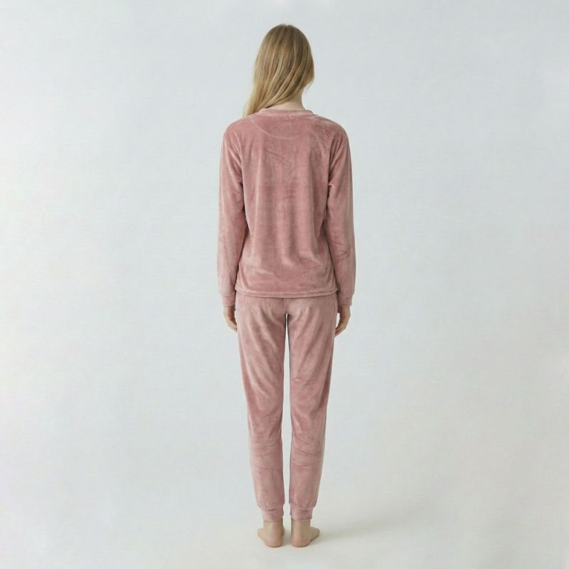 Pyjama velours logo 27163 Femme BILL TORNADE