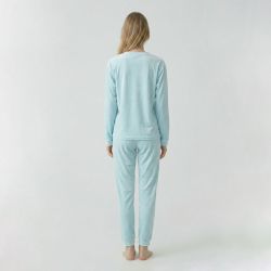 Pyjama velours logo 27163 Femme BILL TORNADE