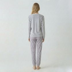 Pyjama long velours mot23172 Femme BILL TORNADE