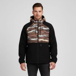 Blouson doublé à capuche avec imprimé Homme VOLCOM