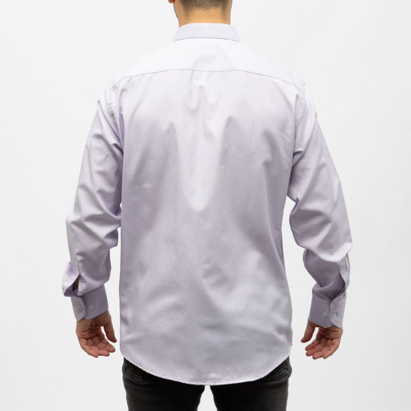 Bill00 chemise coton poly vichy / rose Homme BILL TORNADE