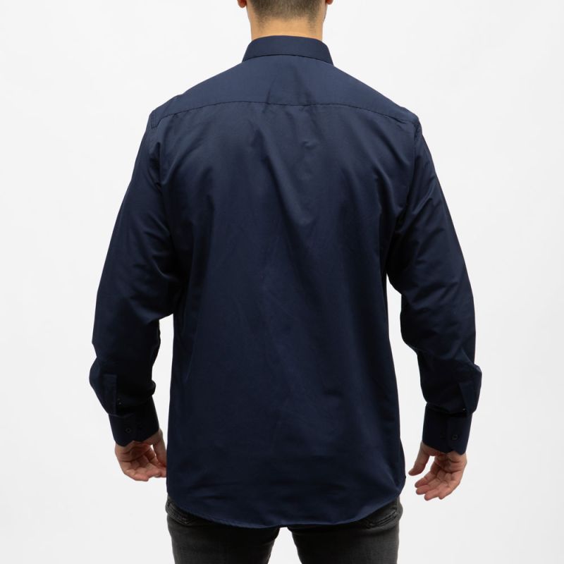 Bill00 chemise coton poly blanc - uni Homme BILL TORNADE