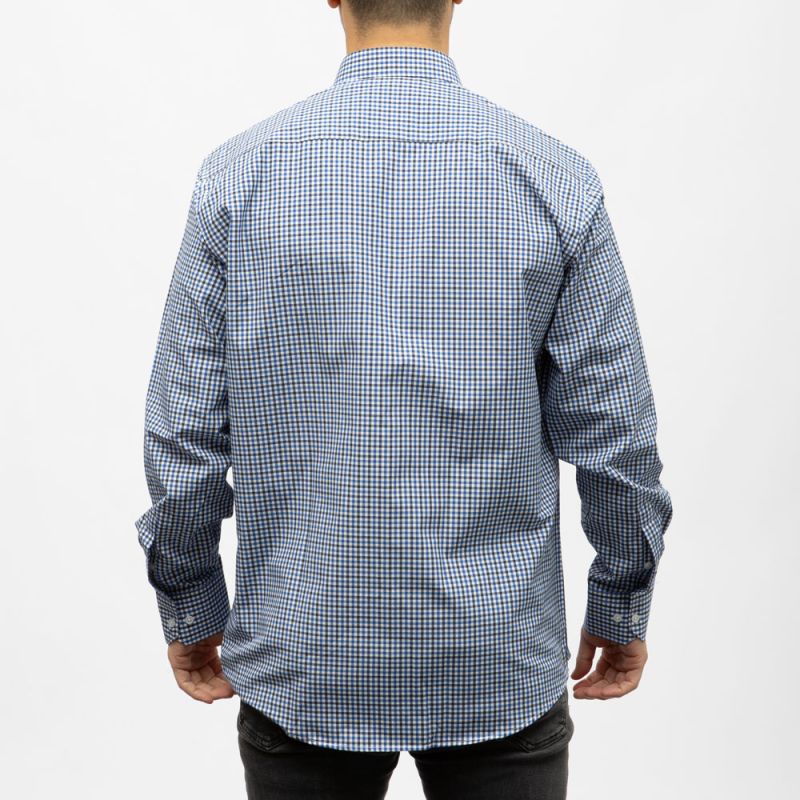 Bill00 chemise coton poly bleu royal - vichy Homme BILL TORNADE