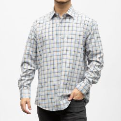 Bill00 chemise coton poly bleu marine - carreaux Homme BILL TORNADE