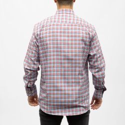 Bill00 chemise coton poly bleu marine - carreaux Homme BILL TORNADE