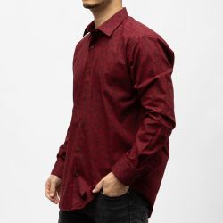 Bill00 chemise coton poly rouge bordeaux - jacquard Homme BILL TORNADE