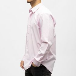 Bill00 chemise coton poly rose pÂle - faux-uni Homme BILL TORNADE