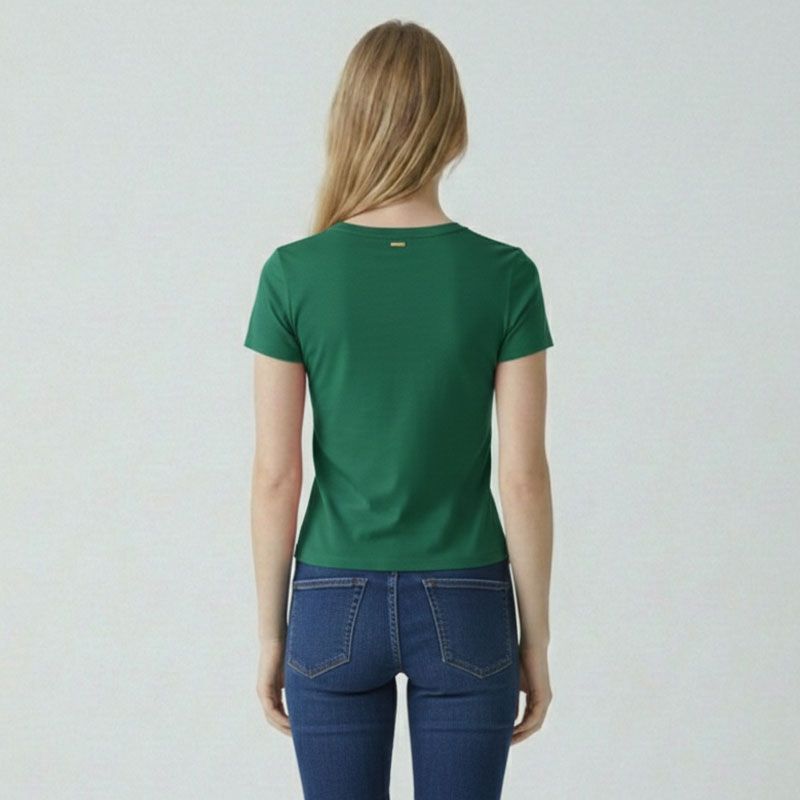 Tee shirt col v astrakan cryosol Femme LES TROPEZIENNES PAR M.BELARBI